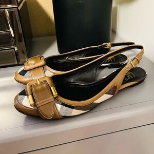 Burberry slingback flats